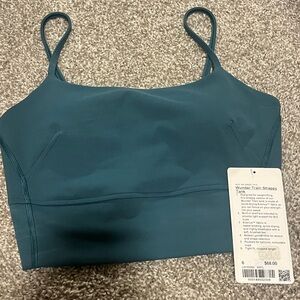 lululemon athletica Wunder Train Strappy Bra - Storm Teal